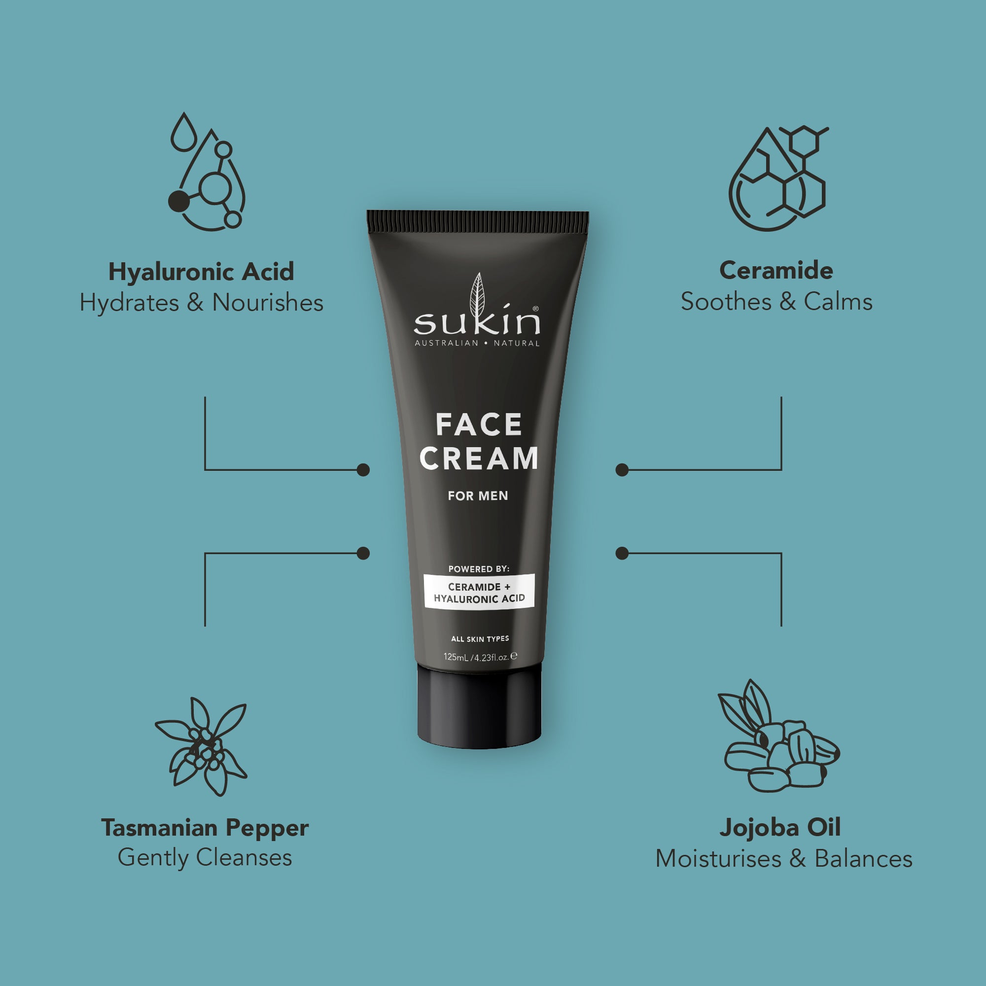 MEN'S FACE CREAM 125ML